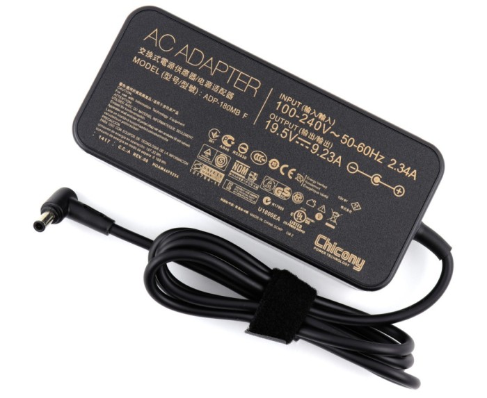 Incarcator Asus pentru FX505GE-I5T61T 180W Square Shape ORIGINAL Chicony, pentru FX705 180W Square Shape