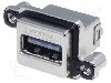 Conector USB A, in&amp;#351;urubare, pt. montare pe panou, AMPHENOL - MUSBR-A511-M0