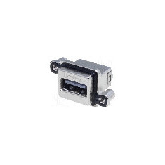 Conector USB A, in&#351;urubare, pt. montare pe panou, AMPHENOL - MUSBR-A511-M0