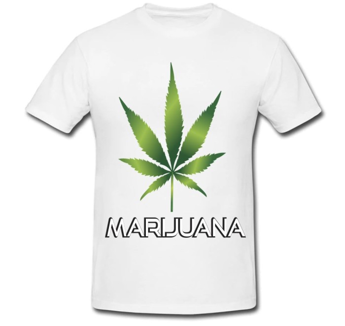 Tricou " Marijuana glossy "