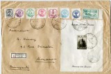 1934 , FRANCATURA SPECTACULOASA BUCURESTI 14.DEC.932 - MONACO 18.12.32 , RAR!