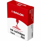 Set 12 Cartuse cerneala Sailor Red