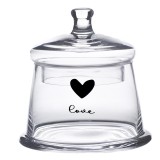 Cumpara ieftin Borcan sticla Heart 12x13 cm