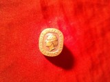 Insigna Polonia - Fundatia TIFC - anii &#039;50 Comemorare CHOPIN , h=1,7cm , cu surub