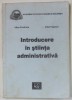 INTRODUCERE IN STIINTA ADMINISTRATIVA de ALINA PROFIROIU si IRINA POPESCU , 2003, SUBLINIATA *