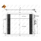 Condensator climatizare, Radiator clima Jeep Commander (Xk), Grand Cherokee 2 (Wj, Wg), Grand Cherokee 3 (Wh, Wk) Nrf 35920
