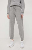 Cumpara ieftin Weekend Max Mara pantaloni de trening l&acirc;nă culoarea gri, melanj 2415330000000