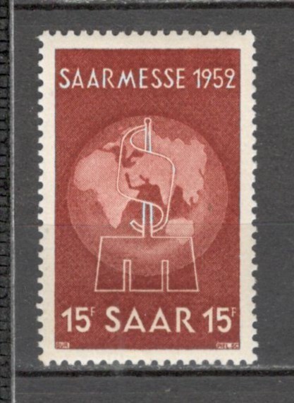 Saarland.1952 Targul Saarbrucken SS.521
