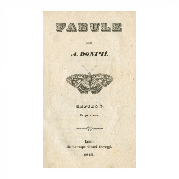 Alexandru Donici, Fabule, 1842