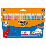 Cumpara ieftin Set 24 Carioci Ultralavabile Bic Kid Couleur, Culori Asortate, Carioci Bic, Carioci Colorate, Carioci Ultralavabile, Carioci Bic Colorate, Carioci De