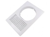 Grilaj de ventilație alb, dimensiuni 250x180x30mm