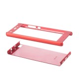 Husa 360 Slim Rosu Huawei P8 Lite, Carcasa Protectie Integrala Fata Spate, Policarbonat, Mad