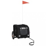 Cumpara ieftin Remorca bicicleta animale companie, negru, textil oxford/fier