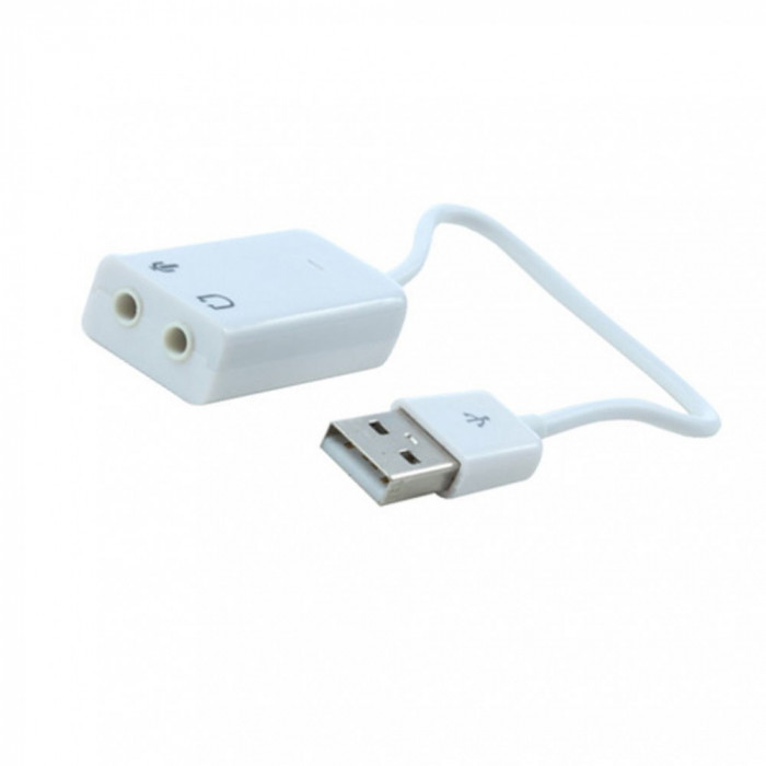 Placa Sunet USB 7.1 cu Sunet 3D si Cablu