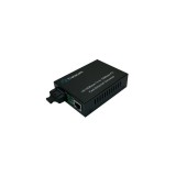 Mediaconvertor 10/100M 1310/1550nm WDM, 8 DIP switch Type A Singlemode 20km, conector SC - TRANSCOM, &quot;TS-100-BD-20A-8DIP&quot;