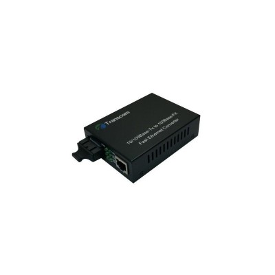 Mediaconvertor 10/100M 1550/1310nm WDM, 8 DIP switch Type B Singlemode 20km, conector SC - TRANSCOM, &amp;quot;TS-100-BD-20B-8DIP&amp;quot; foto