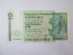 Hong Kong 10 Dollars SCB 1989 foto