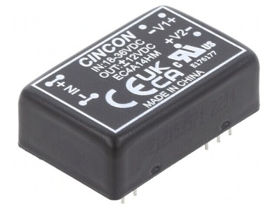 Convertor DC/DC 18-36V la 12V/-12V 5/6W foto