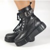 Ghete/Bocanci negre piele naturala dama/dame/femei (cod SG03), 35 - 40