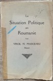 La situation politique en Roumanie - Virgil N. Madgearu// 1928