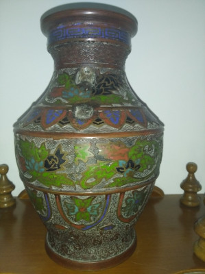 CLOISONNE JAPAN VAZA 2 foto