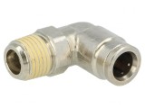 Racord Push-in Unghi Alamă Nichelată BSP 1/4&#039;&#039;