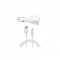 Incarcator Auto, Adaptive Fast Charge, 2xUSB, 2.0A + Cablu Type C,1.2m, Alb