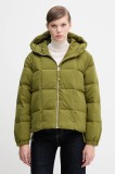 United Colors of Benetton geacă de puf culoarea verde, de iarna, oversize, 22T6DN086