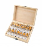 Set 15 Freze Lemn Tolsen Industrial, 8mm, Diverse Tipuri: Caneluri, Mortezare, Rotunjire, Ogee, V, Coadă de r&acirc;ndunică