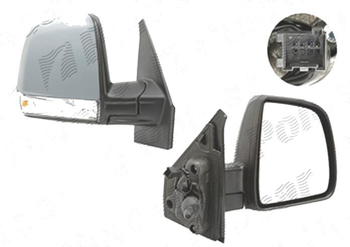 Oglinda exterioara Fiat Doblo (152/263), 01.2010-12.2014, Doblo (263), 01.2015-, Dreapta, Combi, Panorama, reglare manuala; grunduita; geam convex; 2