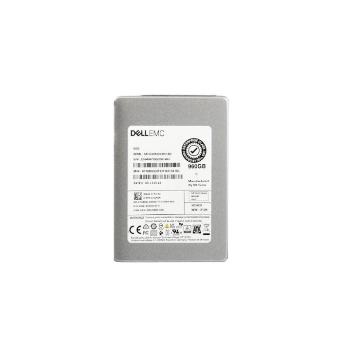 Solid State Drive (SSD) Enterprise 960GB SATA 6.0Gb/s, Dell 07GR2K MU