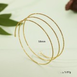 Cumpara ieftin Bratara din Argint 925 Aurit , zGolden Spiral, , Design Multi-Strat cu Stralucire Diamantata