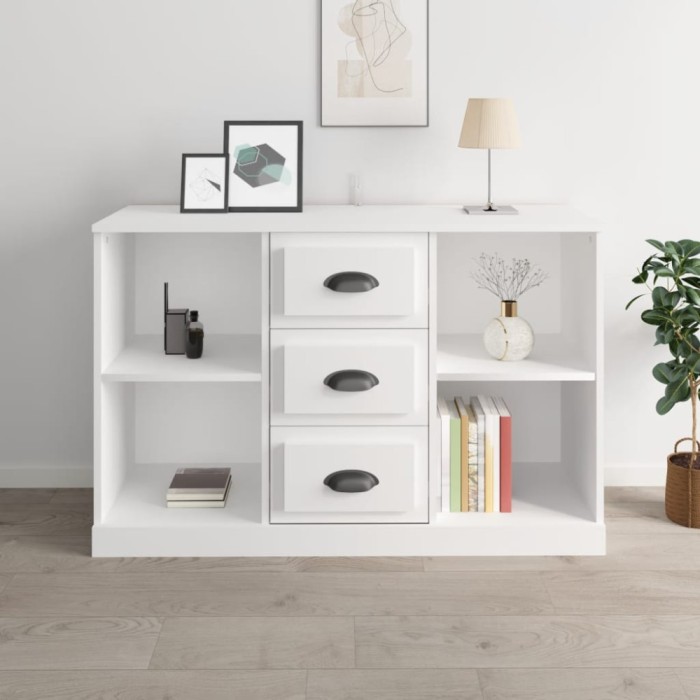 vidaXL Servantă, alb, 104,5x35,5x67,5 cm, lemn prelucrat 816232
