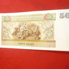 Bancnota 50 Kyat Myanmar 1994 ,cal.Necirculat