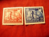Serie DDR 1952 - Targul din Leipzig , 2 valori, Nestampilat