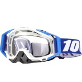 Cumpara ieftin Ochelari Moto ATV / Enduro / Cross, FIXATO, Lentila Transparenta, Rama Albastru cu Alb