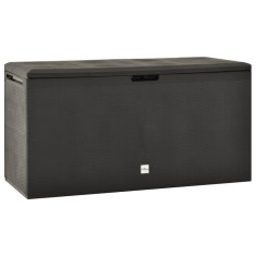 vidaXL Ladă de depozitare pentru grădină, antracit, 114 x 47 x 60 cm 49446