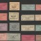1933 Romania - Set 16 timbre fiscale locale diferite Taxa de locatie Huedin