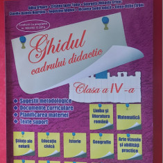 GHIDUL CADRULUI DIDACTIC CLASA A IV A SUGESTIE DOCUMENTE PLANIFICARE JOCURI