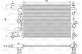 Radiator racire motor Opel Astra J, Astra J Sports, Zafira / Zafira Family B, Zafira C Motor 1.4, 1.4, 1.4, 1.4, 1.4, 1.6, 1.6, 1.6, 1.8, 1.8, 1.8,