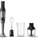 Mixer vertical HR2683/00, 1200 W, Tehnologie SpeedTouch, Aparatoare impotriva stropirii pentru lama, Indicator de viteza cu LED, Accesorii tel si toca, Philips