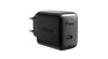 Acefast A1 PD20W &Icirc;ncărcător de perete, 1x USB-C (negru)