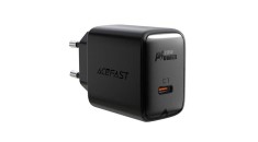 Acefast A1 PD20W &Icirc;ncărcător de perete, 1x USB-C (negru)