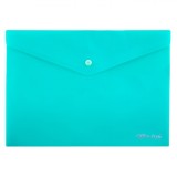 Mapă Documente Office Style, Capsă, Plastic, Verde Marin, 33x24cm, Oem