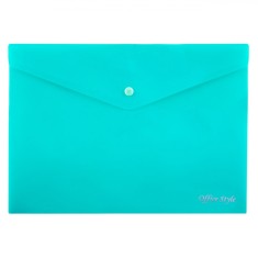 Mapă Documente Office Style, Capsă, Plastic, Verde Marin, 33x24cm