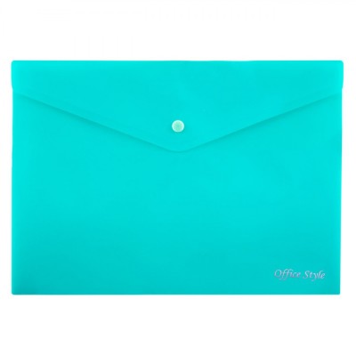 Mapă Documente Office Style, Capsă, Plastic, Verde Marin, 33x24cm foto