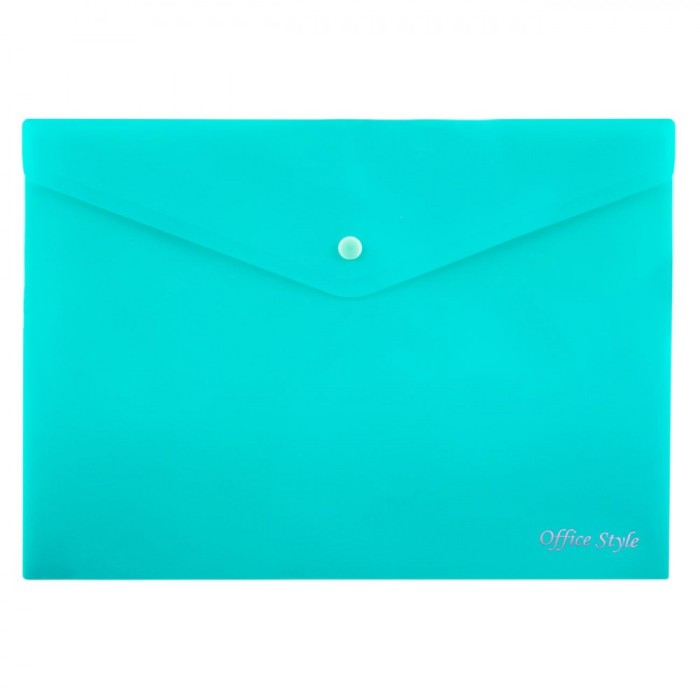 Mapă Documente Office Style, Capsă, Plastic, Verde Marin, 33x24cm