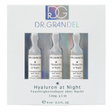 Set fiole cu acid hialuronic pentru noapte Hyaluron At Night, 3x3ml, Dr.Grandel, Dr. Grandel