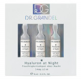 Set fiole cu acid hialuronic pentru noapte Hyaluron At Night, 3x3ml, Dr.Grandel