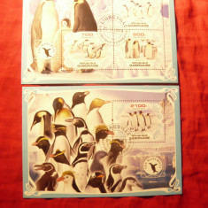 2 Blocuri Gabon 2019 - Fauna - Pinguini